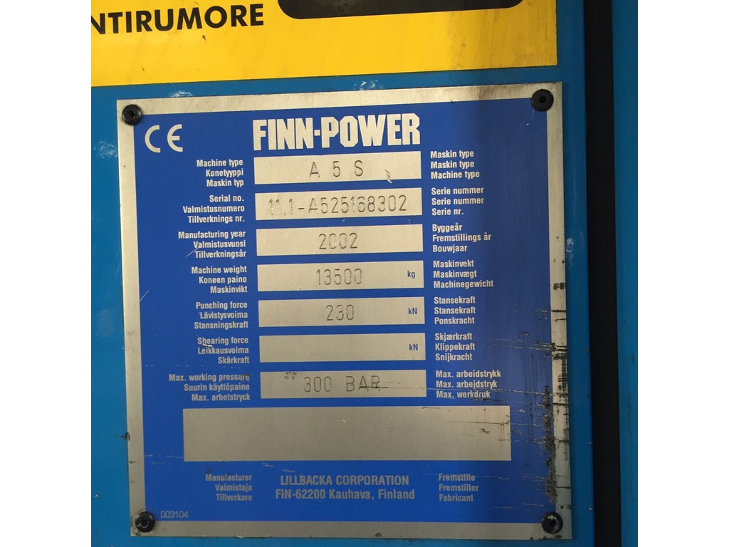 Punzonatrice FINN POWER in vendita - foto 2