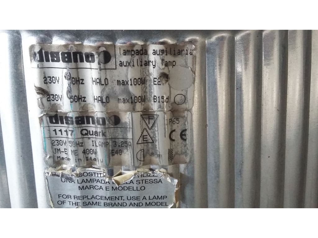 CORPI ILLUMINANTI DISANO 1215 PHOTON &amp; 1117 Quark in vendita - foto 3