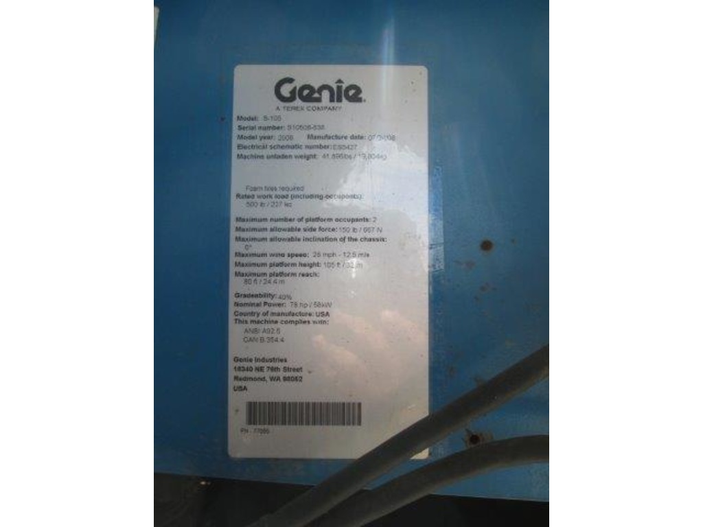 GENIE S-105 34m in vendita - foto 6
