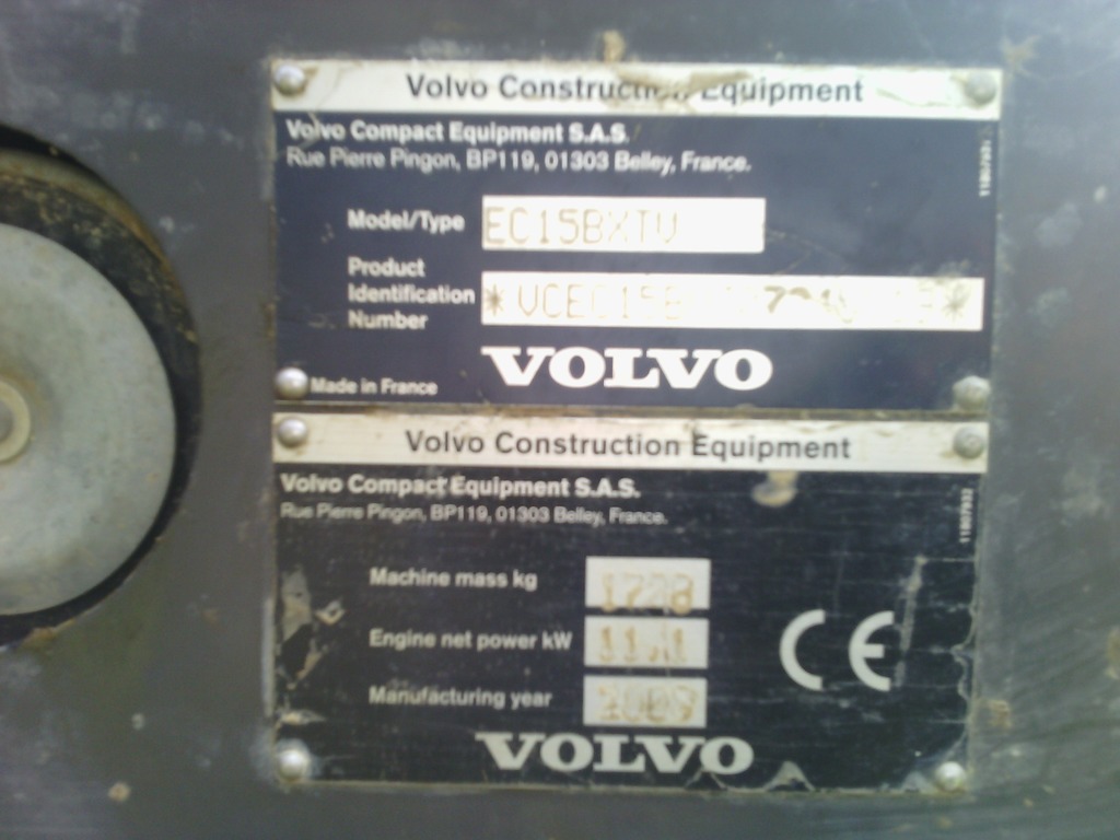 ESCAVATORE VOLVO EC 15 B in vendita - foto 3