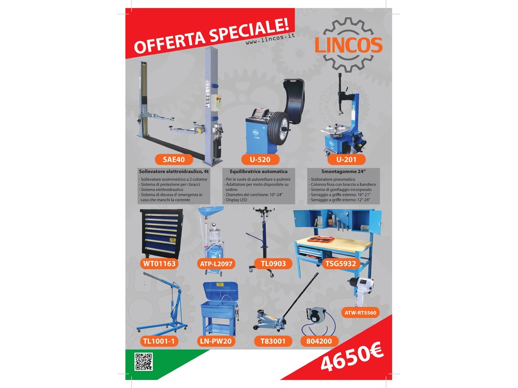 smontagomme equilibratrice sollevatore auto attrezzatura in vendita - foto 1