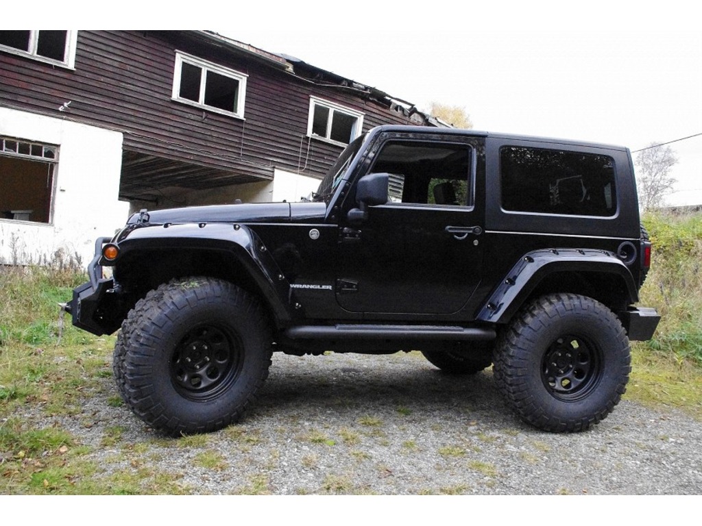 Adesivi Compatibili Per Jeep Wrangler Rubicon: Scritte 4x4 Off Road In Vinile Nero Opaco - Dimensioni 80x6 Cm (2 Pezzi) - 5