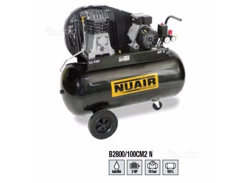 compressore 100 lt NUAIR in vendita - foto 1