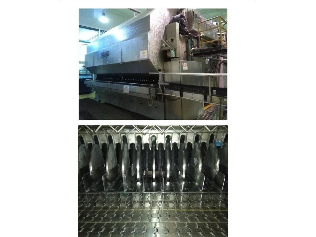 Complete second hand glass bottles filling line in vendita - foto 4