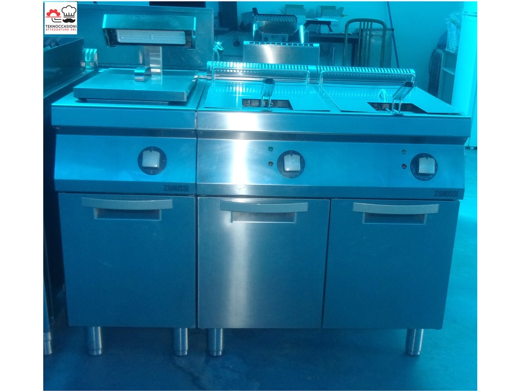 Friggitrice Zanussi 2 vasche e scaldapatate in vendita - foto 1