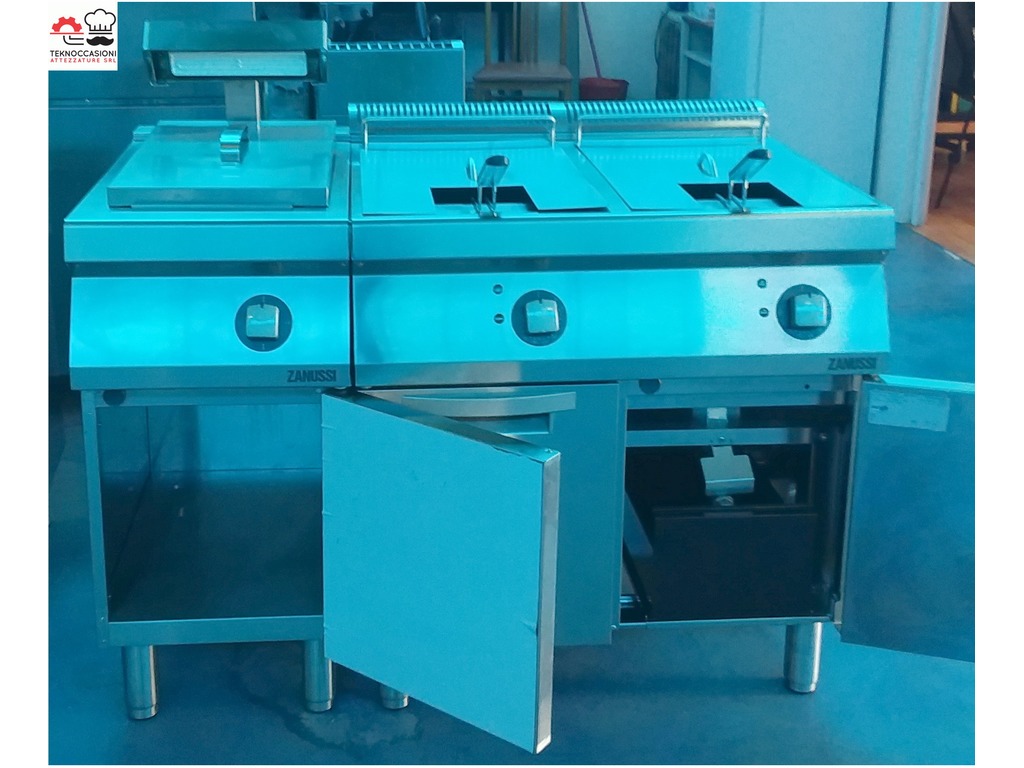 Friggitrice Zanussi 2 vasche e scaldapatate in vendita - foto 3