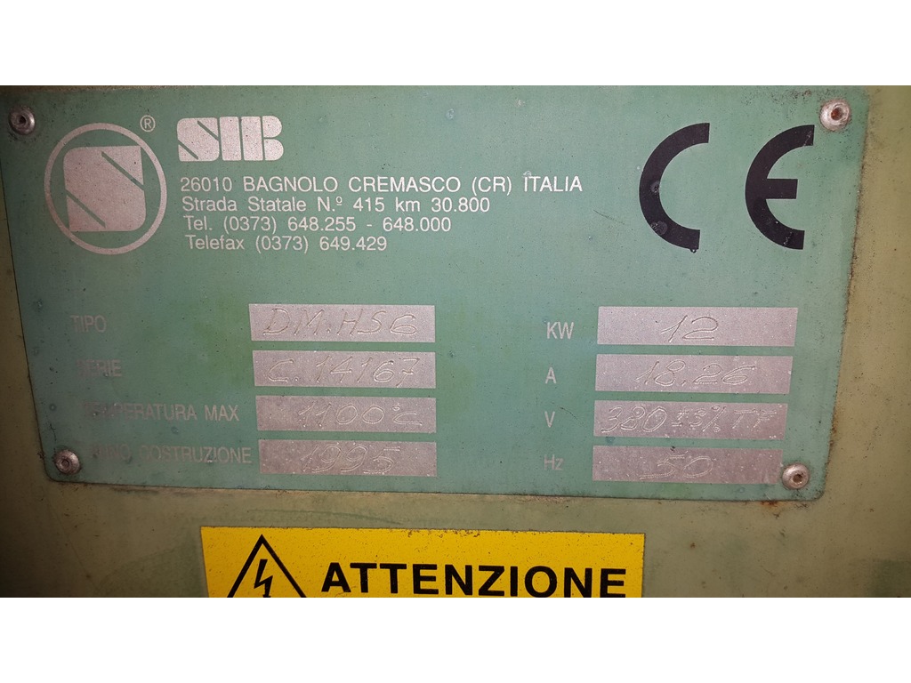Forno a muffola SIB Mod, DM SH 6 in vendita - foto 4