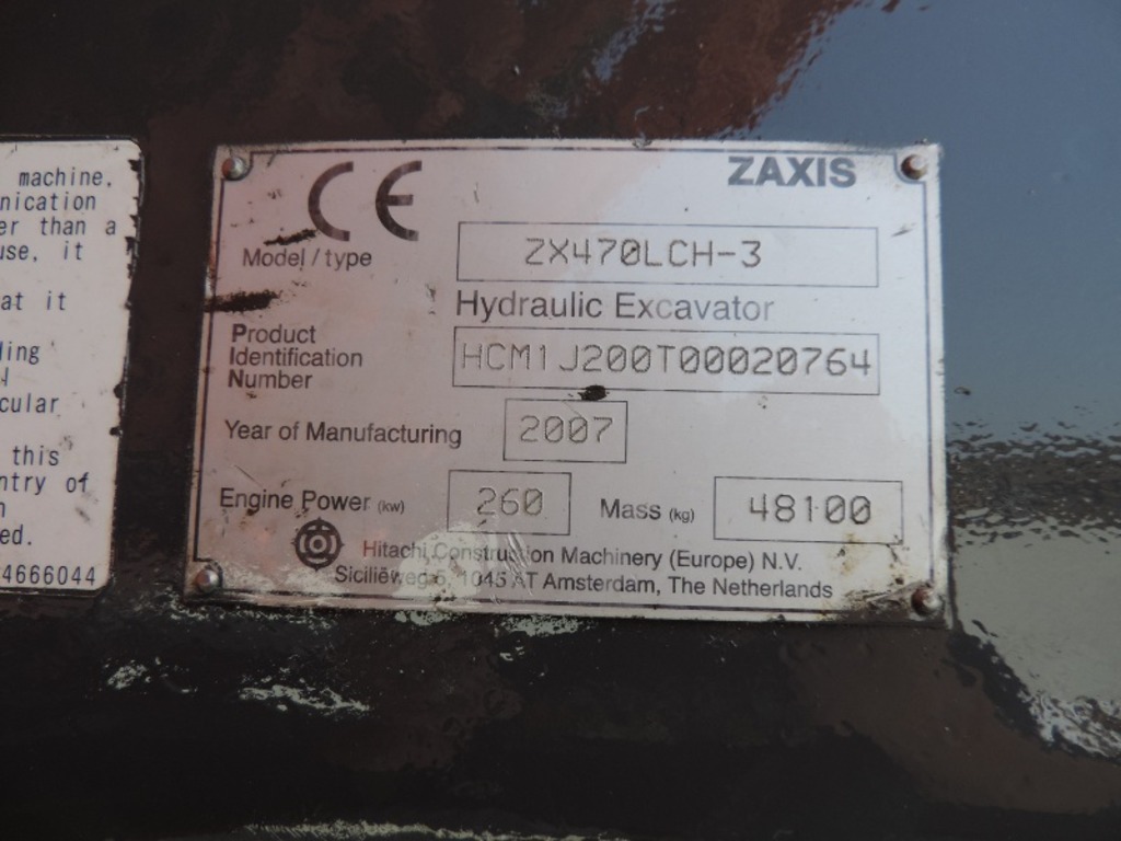escavatore cingolato hitachi zx 470 lch-3 in vendita - foto 8