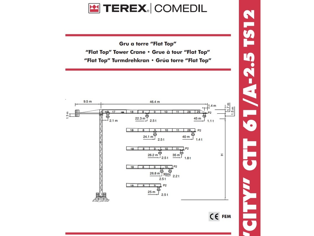 VENDESI GRU A TORRE FLAT TOP COMEDIL in vendita - foto 1