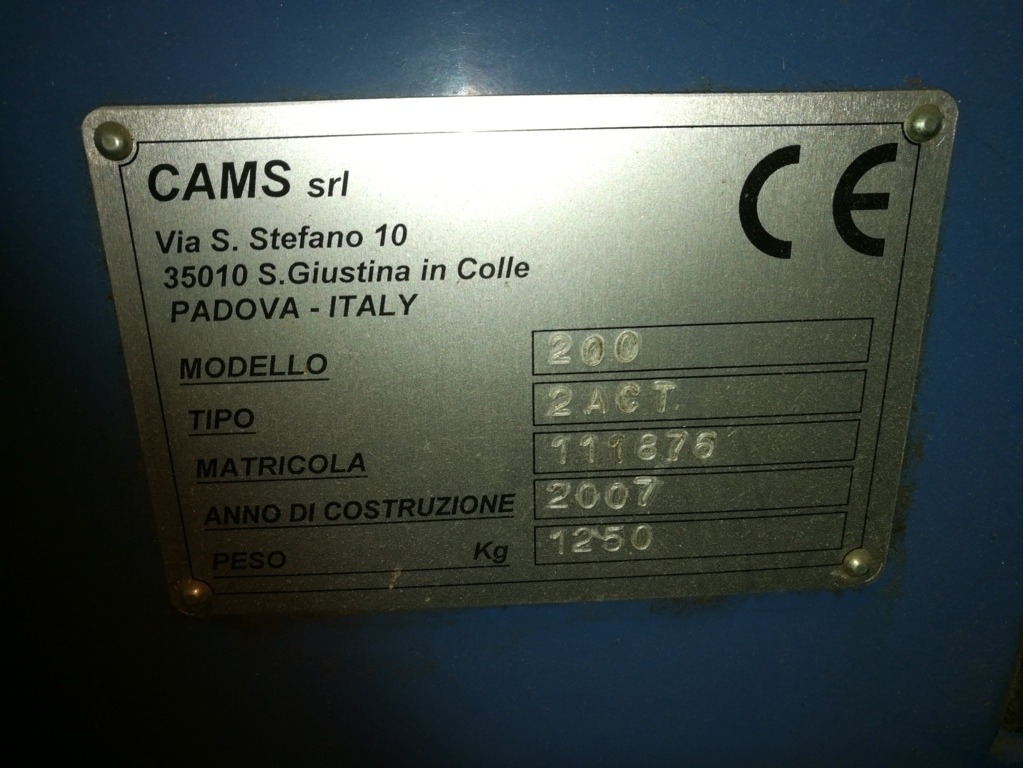 STOZZATRICE CAMS 200 2 ACT in vendita - foto 5