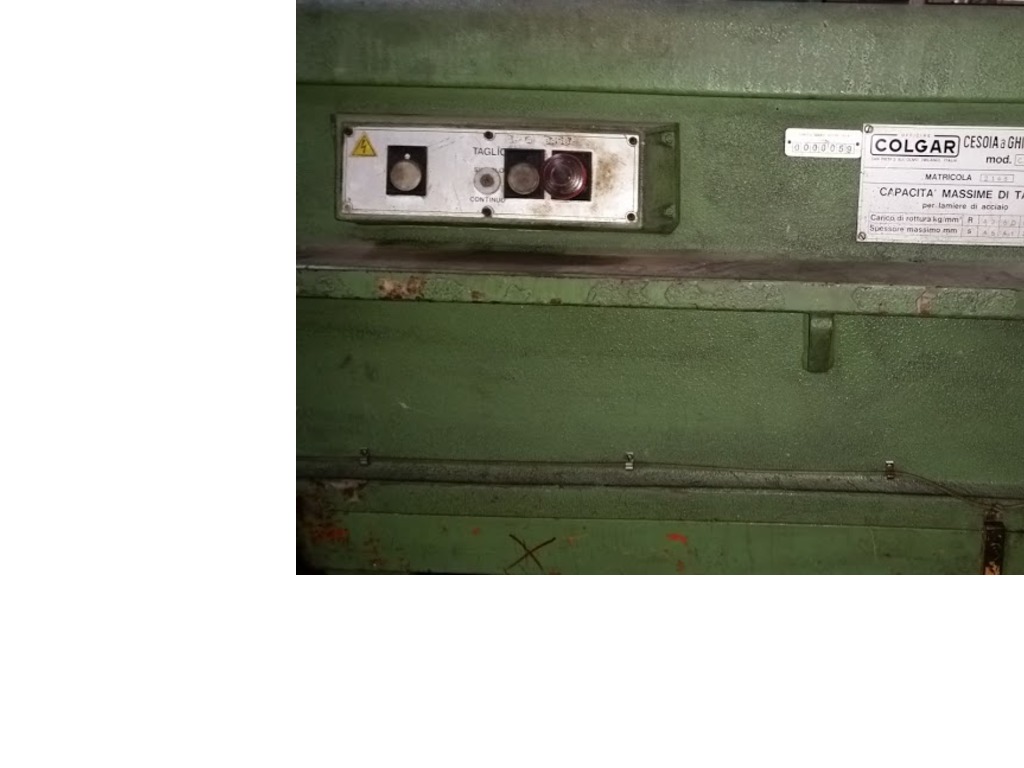 CESOIA COLGAR MM.2550X5 A FRIZ.PIST.IDR.REG.MOT. in vendita - foto 2