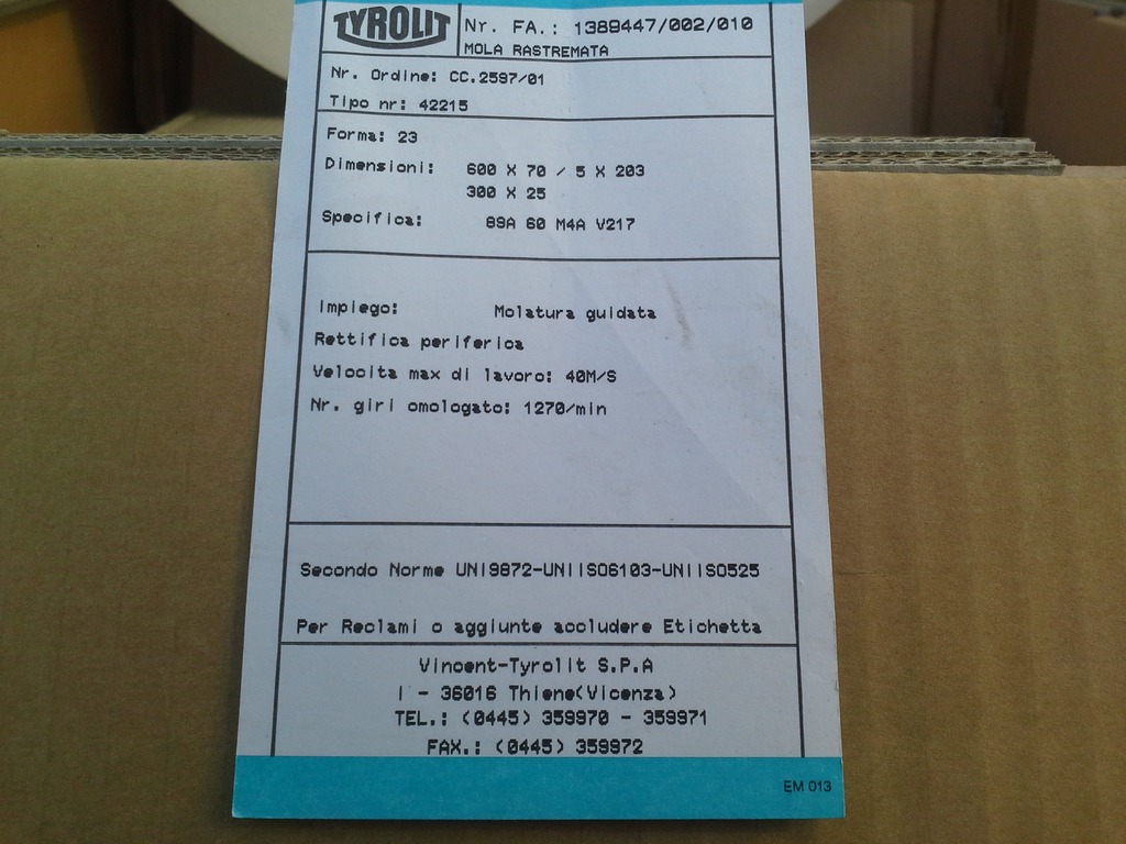 Mole per retifica tyrolit in vendita - foto 2