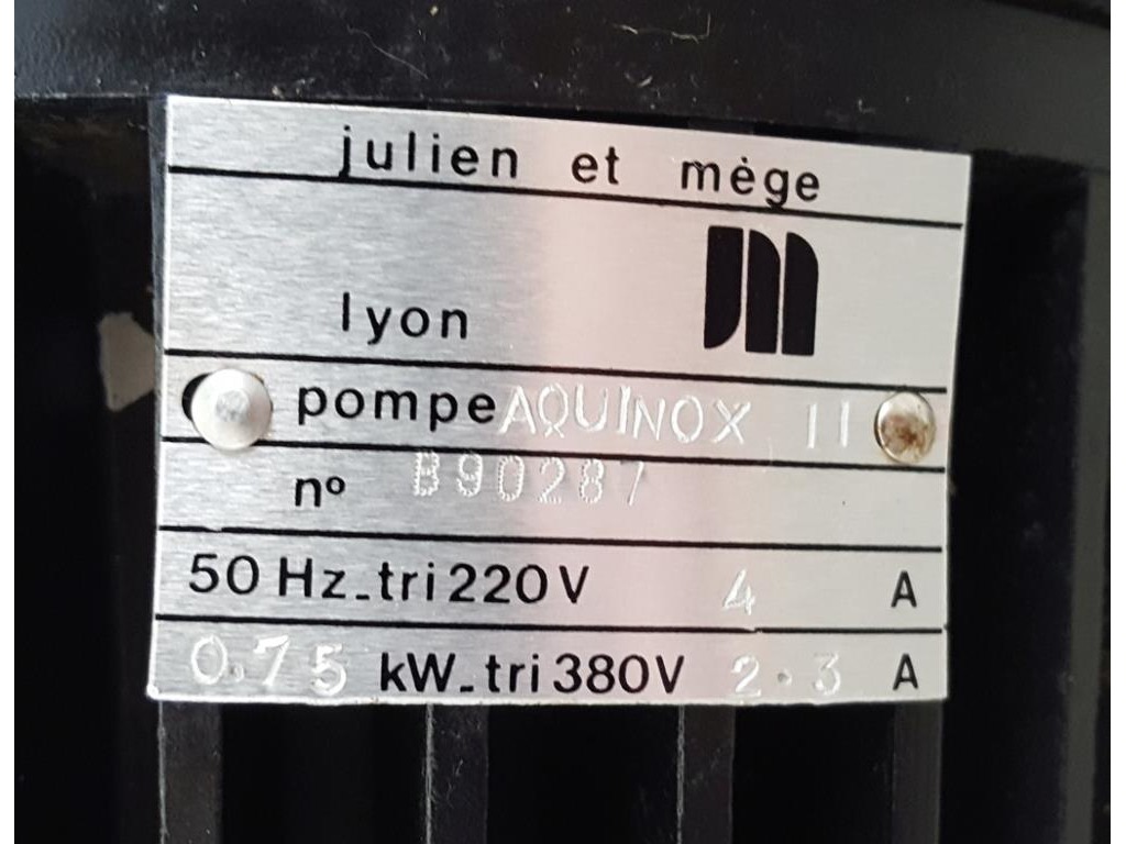POMPA PER VUOTO - JULIEN - Mod. AQUINOX II (Cod. MF-PR-POM-79) in vendita - foto 3