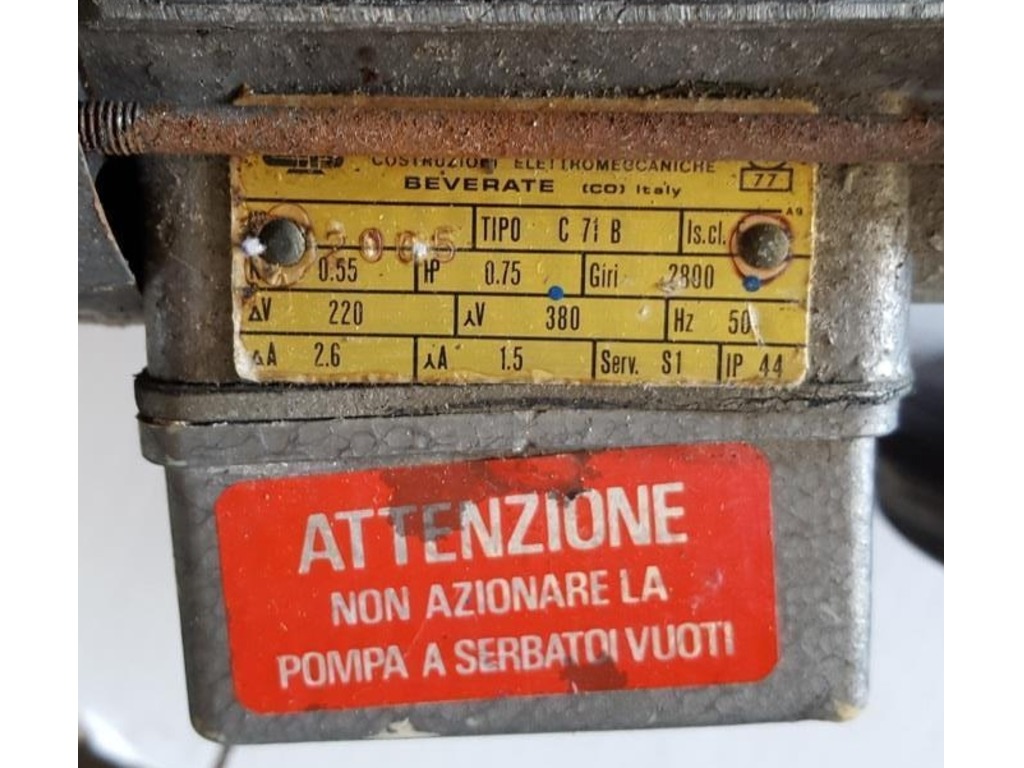 POMPA CARRELLATA A LOBI - BEVERATE - Mod. C71B (Cod. MF-PR-POM-67) in vendita - foto 5