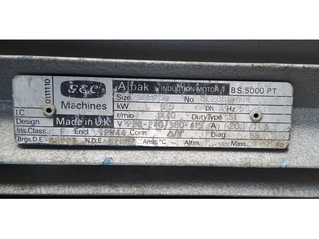 POMPA ROTATIVA PER VUOTO - EDWARDS - Mod. E1M 175 (cod. MF-PR-POM-65) in vendita - foto 4