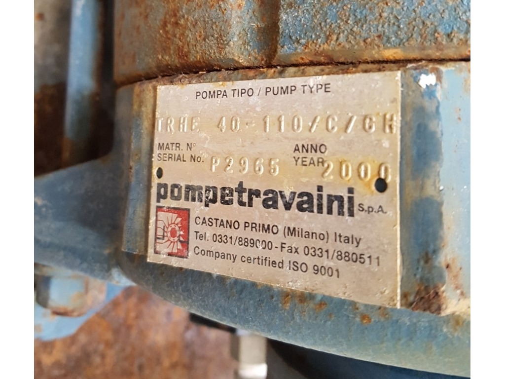 POMPA PER VUOTO A PALETTE - TRAVAINI - Mod. TRHE 40 (Cod. MF-PR-POM-62) in vendita - foto 5