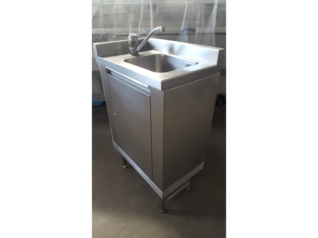 LAVELLO DA LABORATORIO - STRUTTURA IN ACCIAIO INOX (cod. LAB-LAV-2) in vendita - foto 2