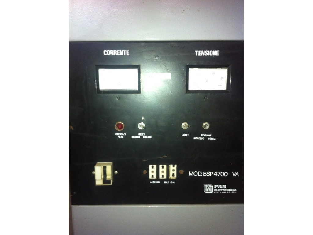 STABILIZZATORE DI TENSIONE C.A. PAN ELETTRONICA - mod. ESP4700 VA (Cod. IND-PR-STAB-1) in vendita - foto 2