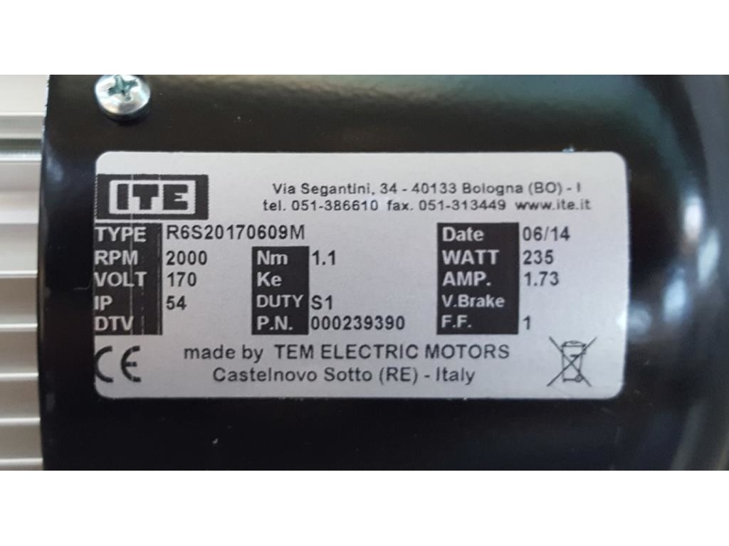 MOTORE PER POMPA - ITE - Mod. R6S (Cod. IND-PR-MOT-3) in vendita - foto 3