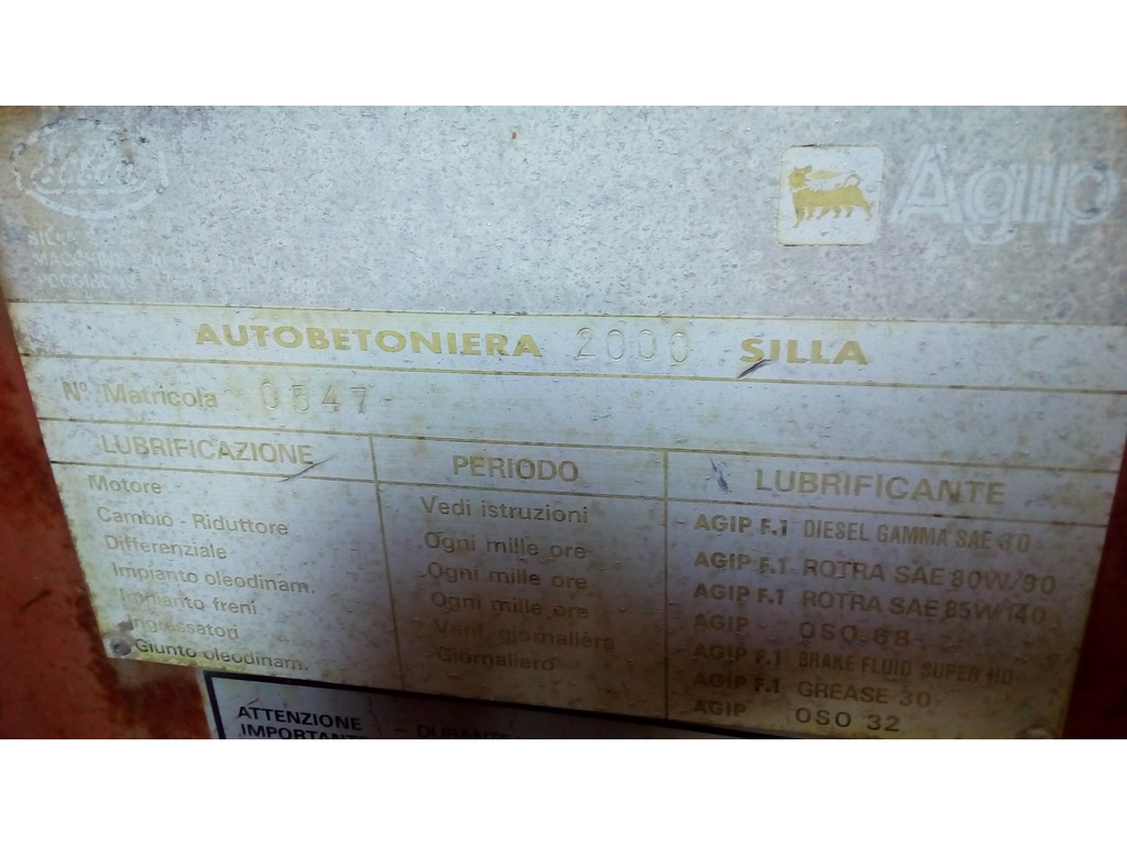 Autobetoniera Silla DB2000 in vendita - foto 1