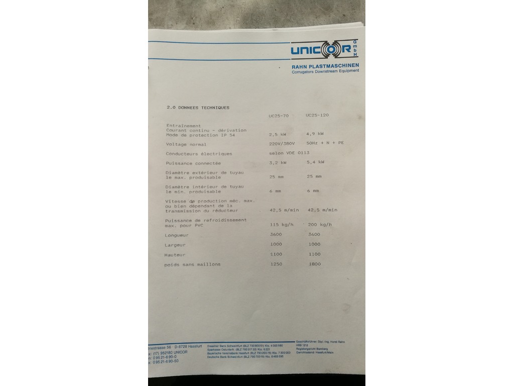 Corrugatore Unicor UC25/70 Es 6765 in vendita - foto 3