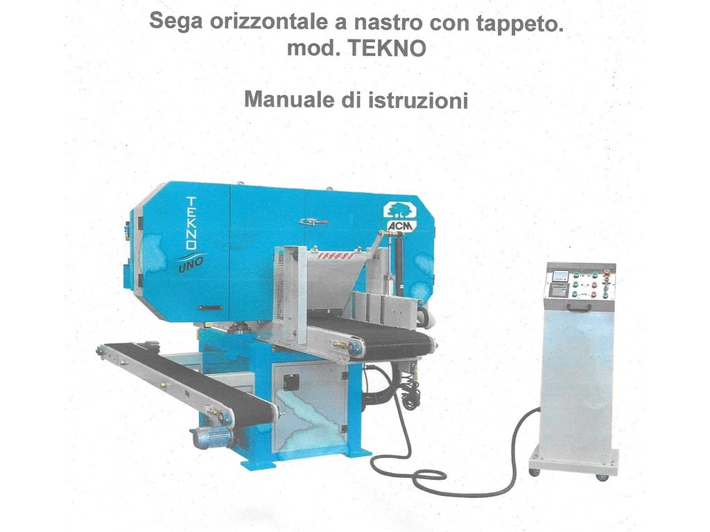 Sega orizzontale a nastro con tappeto mod. TEKNO usata in vendita - foto 1