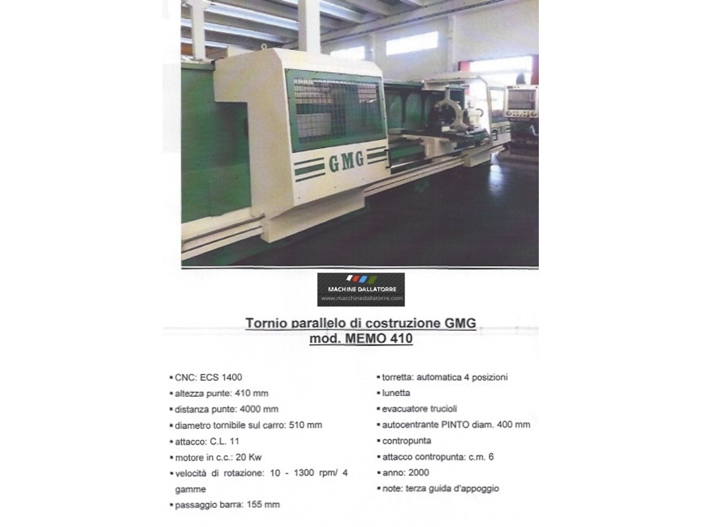 TORNIO GMG MEMO 410 in vendita - foto 2