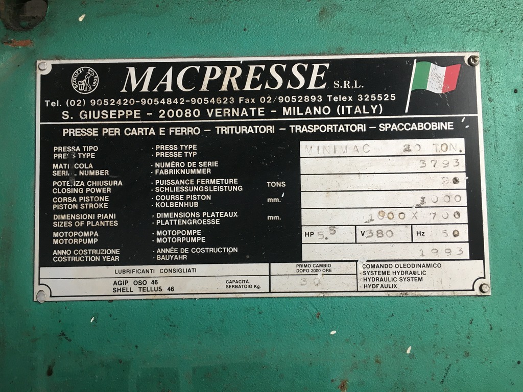 MACPRESSE PRESSA IDRAULICA in vendita - foto 2