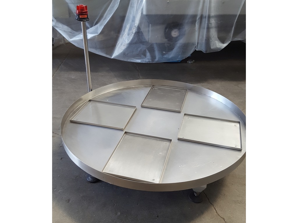 TAVOLO BASSO ROTANTE IN ACCIAIO INOX - DIAM. 1000 (COD. MF-PK-TAVR-33) in vendita - foto 2