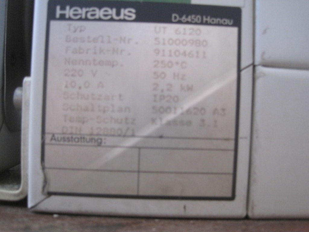 Heraeus UT-6120 in vendita - foto 5