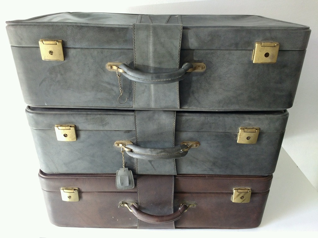 VALIGIA Vintage ECOPELLE in vendita - foto 2
