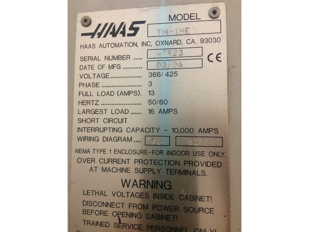 FRESA A CONTROLLO HAAS TM1 in vendita - foto 4