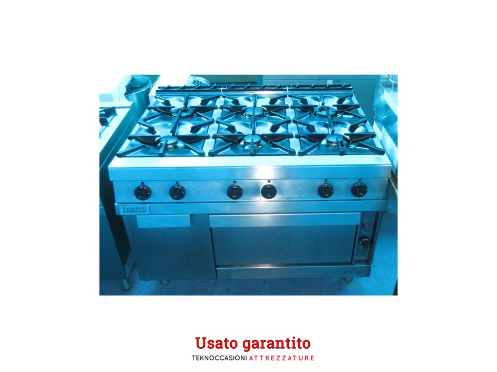 Cucina Zanussi sei fuochi a gas con forno in vendita - foto 3