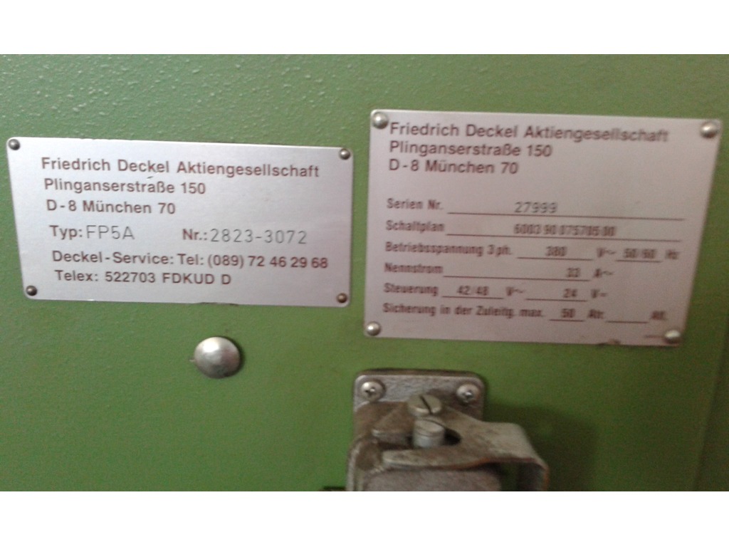 fresatrice deckel FP5 in vendita - foto 4