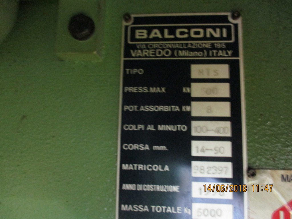 pressa BALCONI MT 50 in vendita - foto 6