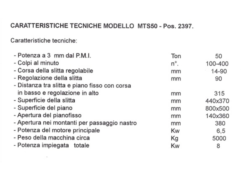 pressa BALCONI MT 50 in vendita - foto 7