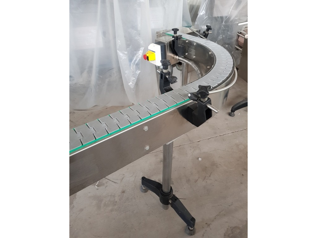 NASTRO TRASPORTATORE CON CURVA A 90° MOTORIZZATO (Cod. MF-PK-NAS-187) in vendita - foto 2