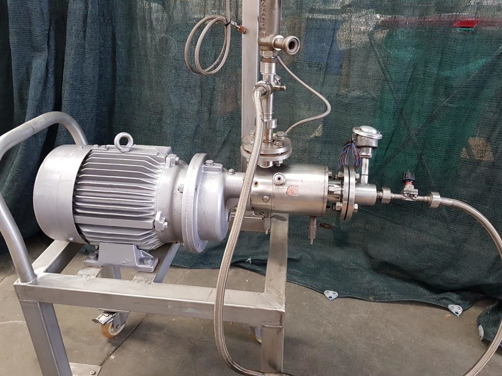OMOGENEIZZATORE / MULINO IN LINEA CARRELLATO - IKA - Mod. DR3-6A (MF-PR-OMO-6) in vendita - foto 4