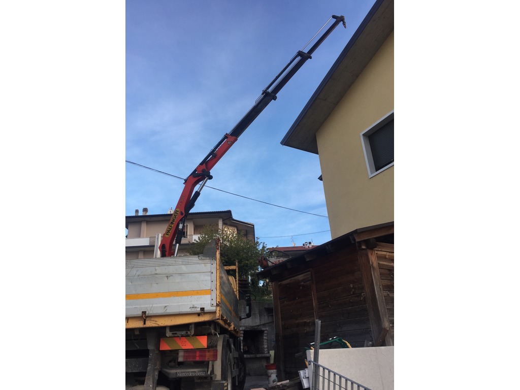 Mercedes Atego 1217 cassone trilaterale e gru 13 metri in vendita - foto 5