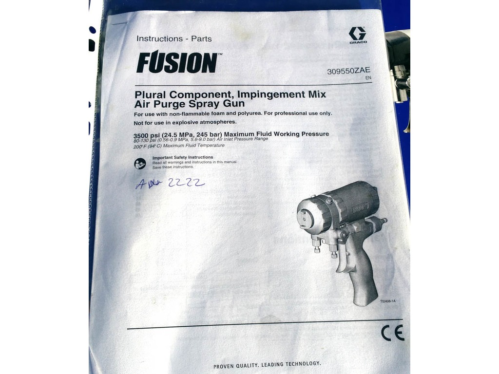 Graco Fusion Air Purge - pistola per poliurea in vendita - foto 6