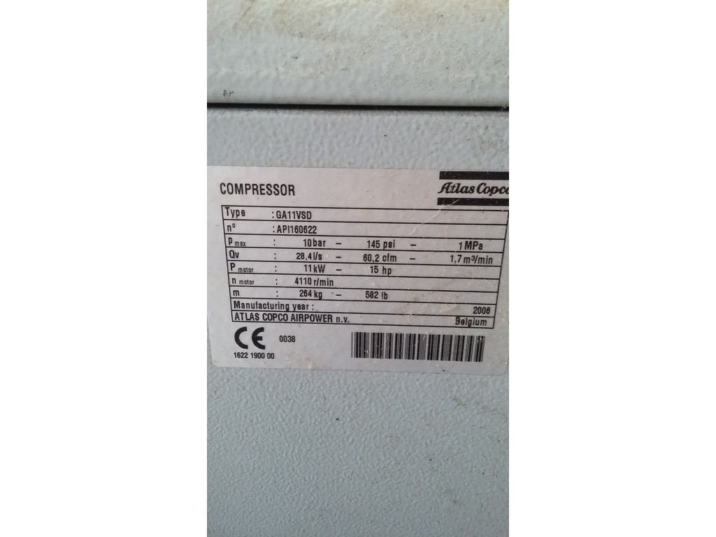 ATLAS-COPCO GA 11 VSD in vendita - foto 2