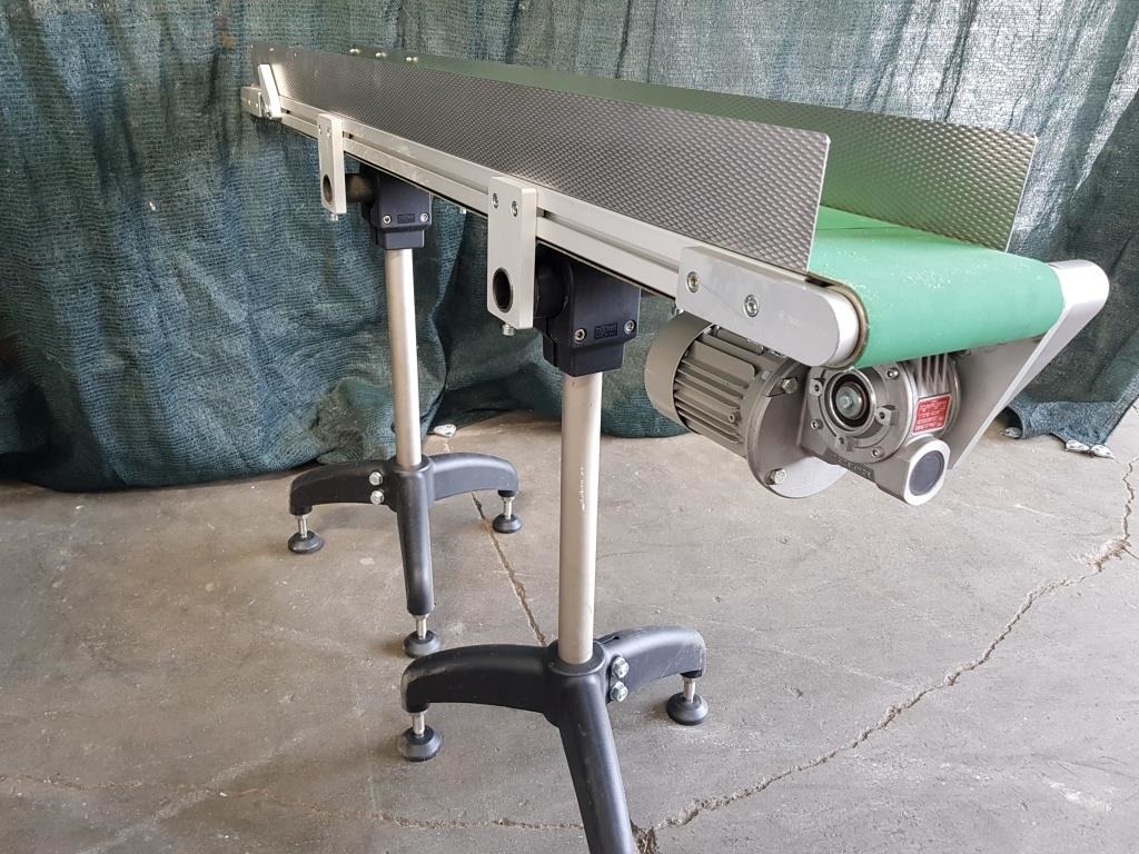 NASTRO TRASPORTATORE A TAPPETO MOTORIZZATO IN ACCIAIO INOX (COD. MF-PK-NAS-205) in vendita - foto 3