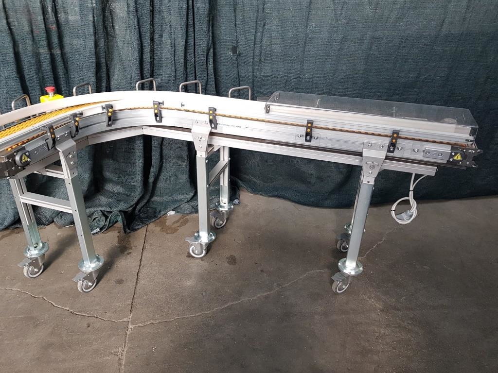 NASTRO TRASPORTATORE MOTORIZZATO CURVA A 90° BETT SISTEMI SERIE MC103 B-FLEX (MF-PK-NAS-206) in vendita - foto 2