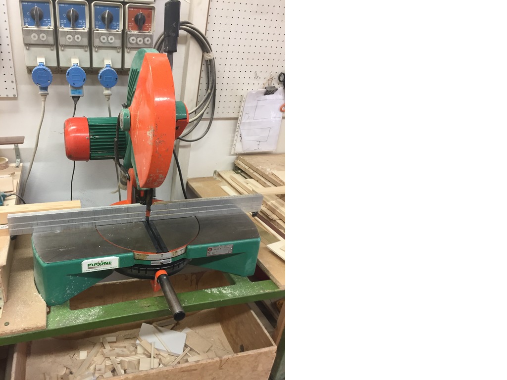TRONCATRICE PROFESSIONALE PER LEGNO/ALLUMINIO OMS FC350R "usata" in vendita - foto 4