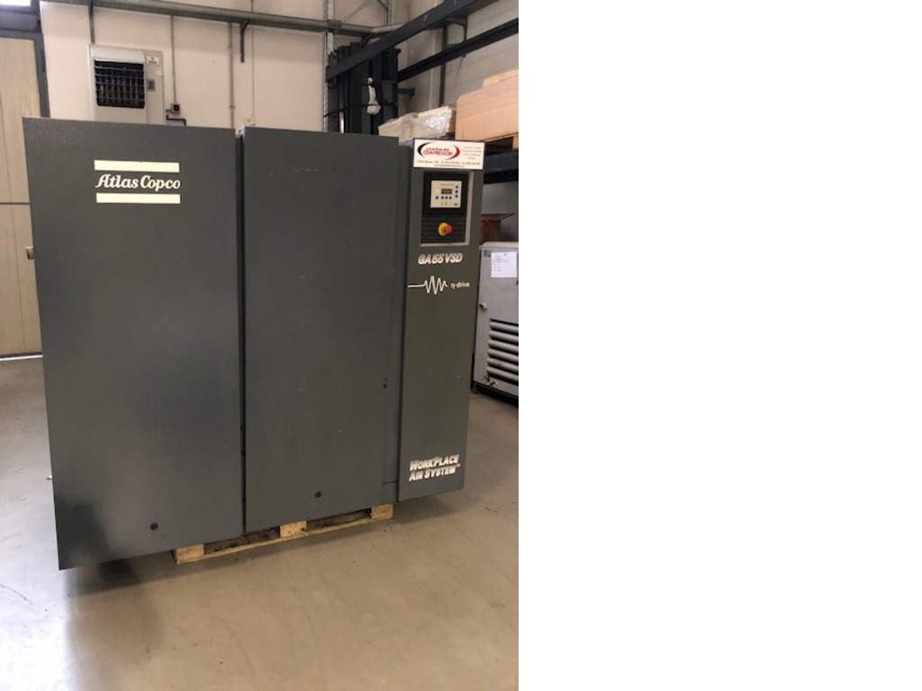 Compressore Atlas Copco usato Mod. GA 55 kw VSD INVERTER in vendita - foto 2