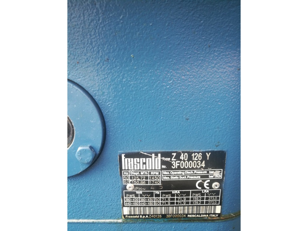 Compressore Semiermetico Frascold Z40 126Y usato in vendita - foto 1