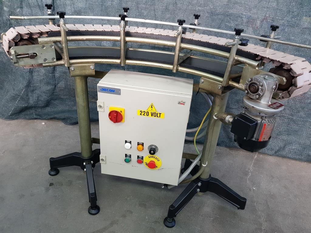 NASTRO TRASPORTATORE CURVO A TAPPARELLE MOTORIZZATO CON VARIATORE DI VELOCITA’ (COD. MF-PK-NAS-221) in vendita - foto 4