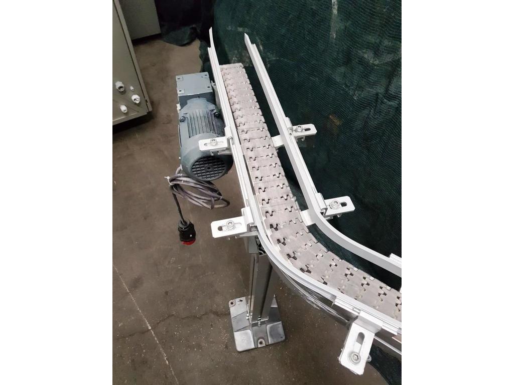 NASTRO TRASPORTATORE CURVO A TAPPARELLE MOTORIZZATO – FLEXLINK (COD. MF-PK-NAS-239) in vendita - foto 3