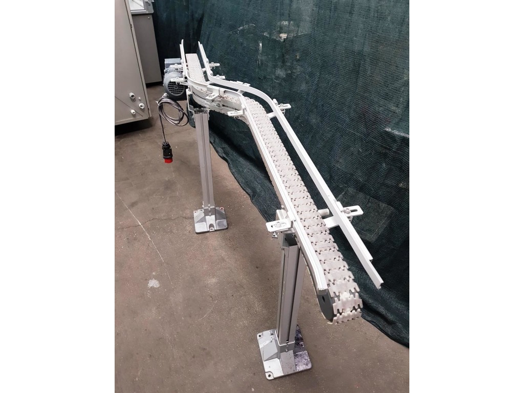 NASTRO TRASPORTATORE CURVO A TAPPARELLE MOTORIZZATO – FLEXLINK (COD. MF-PK-NAS-239) in vendita - foto 4