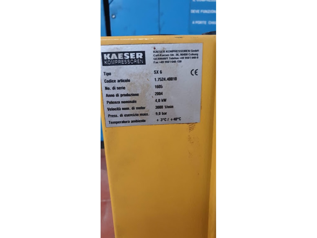 Compressore Usato Kaeser SX 6 in vendita - foto 1